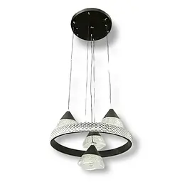 Сучасна LED люстра Diasha чорного кольору 2801/4BK