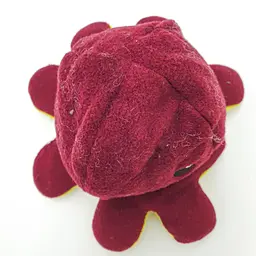 М'яка іграшка Восьминіг перевертень двосторонній веселий сумний Mood Octopus 20 см UKC бордово/зелений - мініатюра 4
