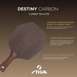 Основа для ракетки Stiga Destiny Carbon Cybershape Master (1600-2602-35) (932080) - мініатюра 5
