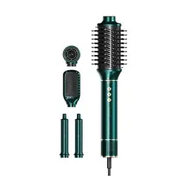Фен-стайлер IPARAH P-505G GREEN мультистайлер 5-в-1 з насадками для укладання та завивання, 3 швидкості та 3 температурні режими - мініатюра 2