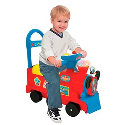 Толокар Kiddieland Міккі Маус Паровозик-сортер червоний (054874) - мініатюра 5