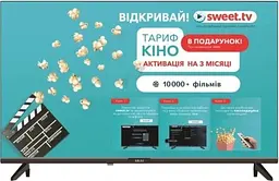 Телевізор 43" AK43FHD22W, LED Full HD 1920x1080, 60 Гц, Smart TV Akai teh0019685