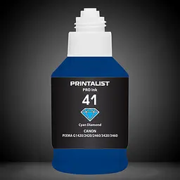 Чорнило PRINTALIST GI-41 для Canon Pixma G2420/3420 190г Cyan водорозчинне (PL41C) - мініатюра 5