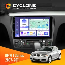 Штатна магнітола BMW 1 Series 2007-2011 Climate Cyclone C9-011 4x64, DSP Cyclone (НФ-00002026)