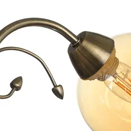 Люстра стельова Brille в спальню E27 60W G (LK-653C/3) - мініатюра 3