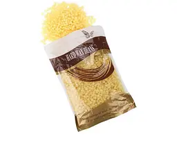 Гарячий віск у гранулах Hard Wax Beans Honey 500 г — плівковий віск для депіляції без смужок, професійний віск для видалення - мініатюра 2