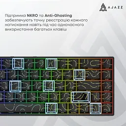 Клавіатура Ajazz AK680 V2 Ice Island Magnetic Switch USB UA White (AK680-V2-I-S-W) - мініатюра 12