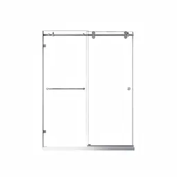 Двері в нішу Koer SR SD06-140x220-TR-01 прозоре скло Easy Clean 8 мм, хром KR5368, універсальні, прозорий, хром - мініатюра 8