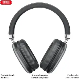 Bluetooth навушники XO BE45 Black - мініатюра 3