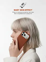 Силиконовый чехол с MagSafe для Apple iPhone 17 Pro, ICON2 MagCase, терракотовый, противоударный, панель с мягкой подкладкой, защита всего корпуса, поддержка беспроводной зарядки, совместим с защитными стеклами и пленками, ArmorStandart (ARM89023) - мініатюра 9