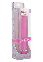 Вібратор Toy Joy Diamond Superbe 16 см рожевий - мініатюра 2