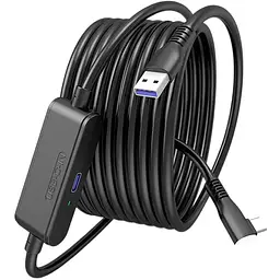 Кабель VR Link USB A+C на Type-C для Meta Oculus Quest 3/2/Pro Pico 4 (5 м) з постійним живленням