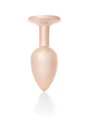 Анальна металева пробка Plug-Jewellery Pearl Gold PLUG- Clear S Boss Series 64-00129 100343 - мініатюра 7