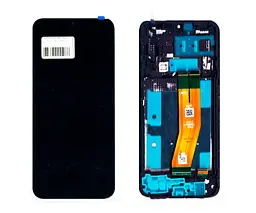 Дисплей Samsung сервісний A145 Galaxy A14 4G чорний + рамка GH81-23640A