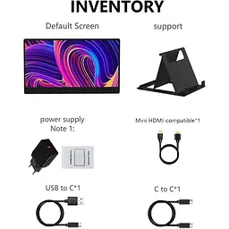 Портативний монітор Mucai 14" N140-S36 Black EU [157156] - мініатюра 4