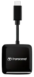 Кардрiдер Transcend USB 3.2 Gen 1 Type-C SD/microSD Black (TS-RDC3) - мініатюра 2