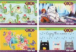 Альбом для малювання KIDS Line А4, 24 аркуші, 120 г/м², на скобі - мініатюра 2