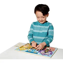 Дошка із засувками Melissa & Doug дерев’яна (SM93406/6075185) - мініатюра 8