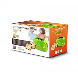 Тостер Esperanza EKT003 Smiley green - мініатюра 2