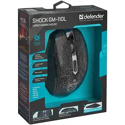Мишка Defender Shock GM-110L Black (52110) - мініатюра 7