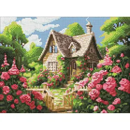 Алмазна мозаїка Затишний будиночок AMO8141, 30x40 см