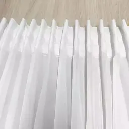 Тюль хвилі жакардова молоко 500х260 + подарунок гачки - мініатюра 10
