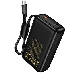Зовнішній акумулятор HOCO Q53 Skillful PD65W power bank(12000mAh) Black (6942007672597) - мініатюра 6