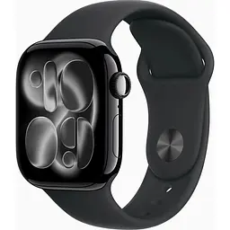 Смарт-годинник Apple Watch Series 11 GPS 42mm Jet Black Alu. Case w. Black S. Band - S/M (MEQT4)