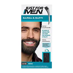 Фарба камуфлююча для бороди та вусів Just For Men M55 чорна