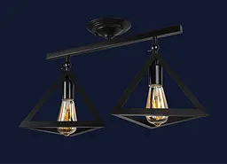 Люстры и светильники в стиле loft Levistella 756XPR220F-2 BK - мініатюра 2