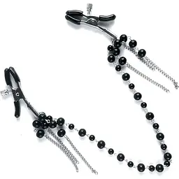 Затискач для сосків Art of Sex - Nipple clamps Afina Black - мініатюра 3