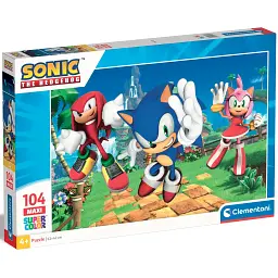 Пазл Сонік Clementoni SuperColor Sonic the Hedgehog 104 елементи дитячі пазли (SKU-220)