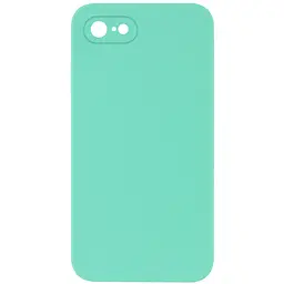 Чохол Silicone Case Square Full Camera Protective (AA) NOLOGO для Apple iPhone 7/8/SE (2020) (4.7) Бірюзовий / Turquoise