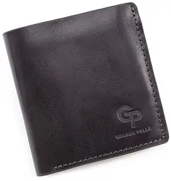 Чоловічий шкіряний портмоне GRANDE PELLE 11,5х11,5х3 см acs0024458