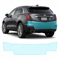 Антигравійна захисна бронеплівка за лекалами для Cadillac XT5 I facelift 2020- задній бампер