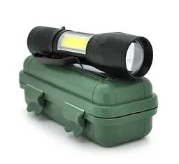 Фонарик ручной Voltronic 511COB, 3WLED+COB, 3 режима, алюминий, аккумулятор, IP44