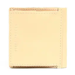 Портмоне Lettera з монетницею, бежевий. GRANDE PELLE 10х10х2.5 см acs0032106 - мініатюра 3