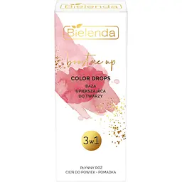 База для краси обличчя 3 в 1 Bielenda Boost Me Up Color Drops 15 мл - мініатюра 3