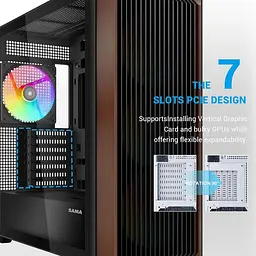 Корпус SAMA Z60 без БЖ (Z60-BKAWA4X1-GL) Black - мініатюра 11