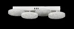 Люстра стельова LED Splendid Ray L3180/4L, 80W, біла, з пультом, 4 лампи, димер, сучасний стиль