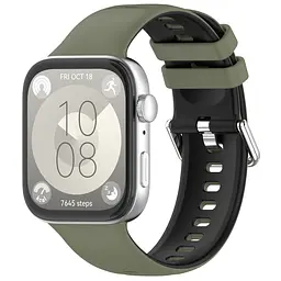 Ремінець ArmorStandart для Huawei Watch Fit 3 / 4 / 4 Pro Khaki Black (ARM89074)