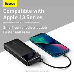Зовнішній акумулятор Baseus Bipow Digital Display Overseas 20000mAh 15W (PPBD050101) чорний - мініатюра 6