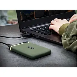 Зовнішній жорсткий диск Transcend StoreJet 25M3 1TB [TS1TSJ25M3G] Military Green [42306] - мініатюра 9