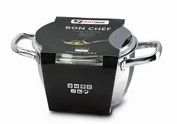 Каструля висока Vitrinor BON CHEF 24см 4л - мініатюра 2