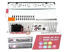 Автомагнітола XPRO 1DIN MP3 6317DBT RGB USB 2.0 порт AUX чорний (6317DBT_600) - мініатюра 3