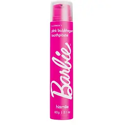Зубная паста Hismile Barbie Pink Bubblegum, вкус жевательной резинки, 60г