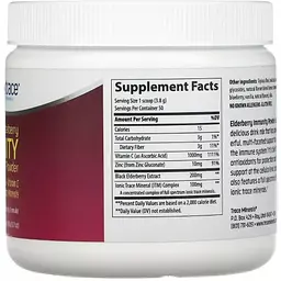Посилення імунітету з бузиною Trace Minerals Elderberry Immunity Powder зі смаком лимона та ягід 190 г - мініатюра 2