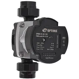 Насос циркуляційний енергоощадний Optima PRIME UPMH 25-60AUTO 130 мм + гайки
