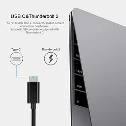 Перехідник USB 3.1 Type-C --> Ethernet RJ45 1000Mb 0,15 м, Choetech чорний - мініатюра 4