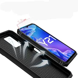 Панель BeCover Military для Vivo Y33s / Y21 Black (708834) - мініатюра 4